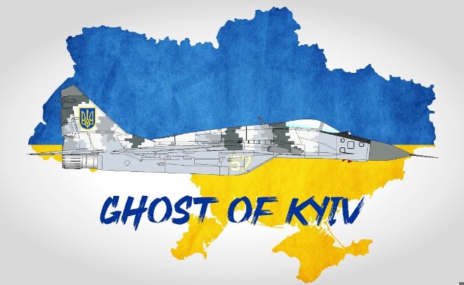 The Ghost of Kyiv Ukrainian Fighter